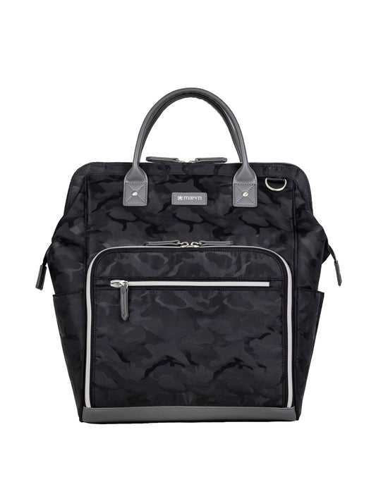 Water-Resistant Backpack - NB003 - Jacquard Black Camo