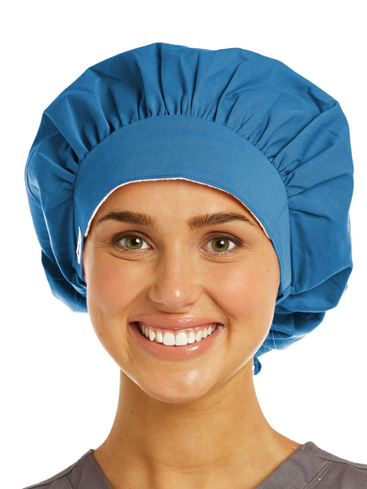 Women's Cool Feeling Scrub Cap - NC020 - Malibu Blue Blossom