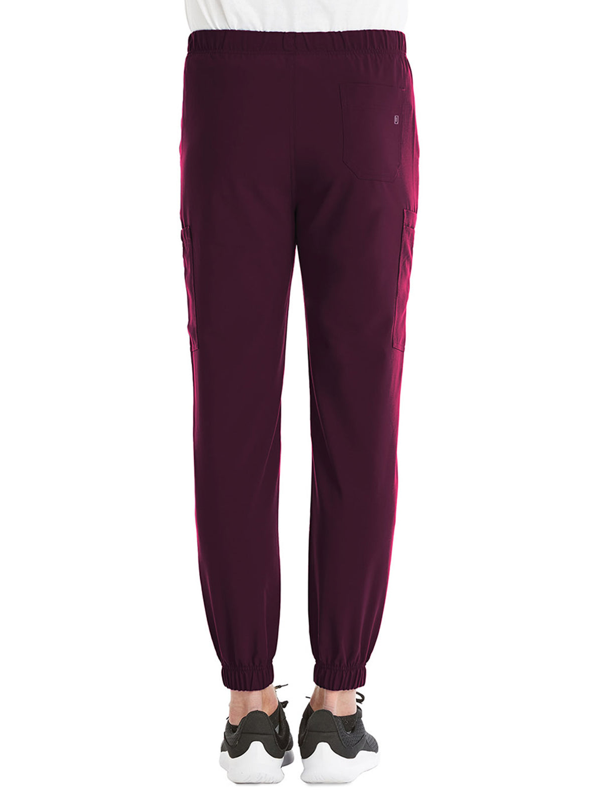 Unisex Five-Pocket Cargo Jogger Scrub Pant - SJ602 - Wine