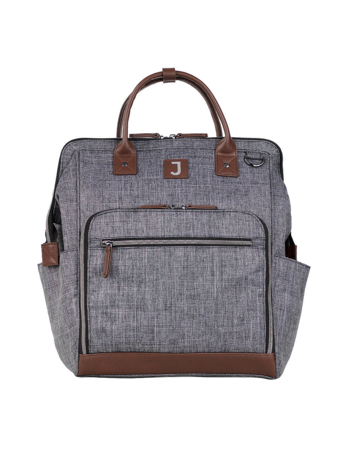 Lightweight Water-Resistant Backpack - SJB1 - Heather Grey