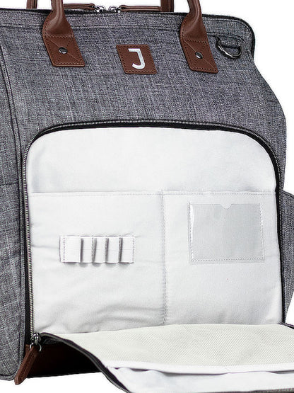 Lightweight Water-Resistant Backpack - SJB1 - Heather Grey