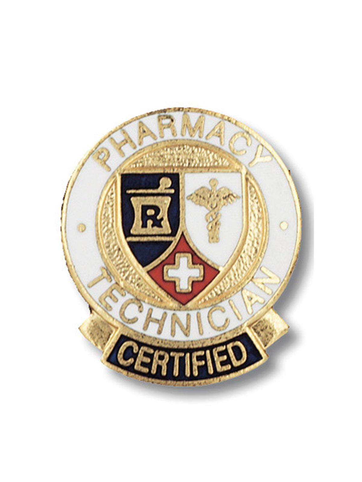 Certified Pharmacy Technician Cloisonne Pin - 1037 - Standard