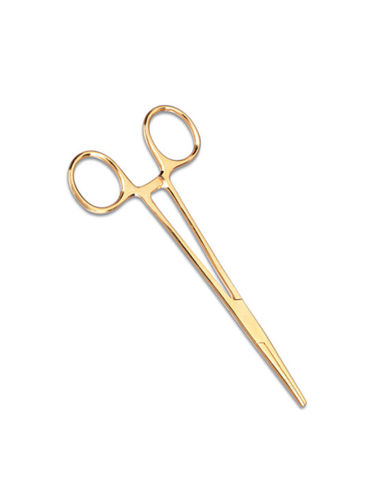 5.5" Gold Plated Kelly Forceps - 1502 - Standard