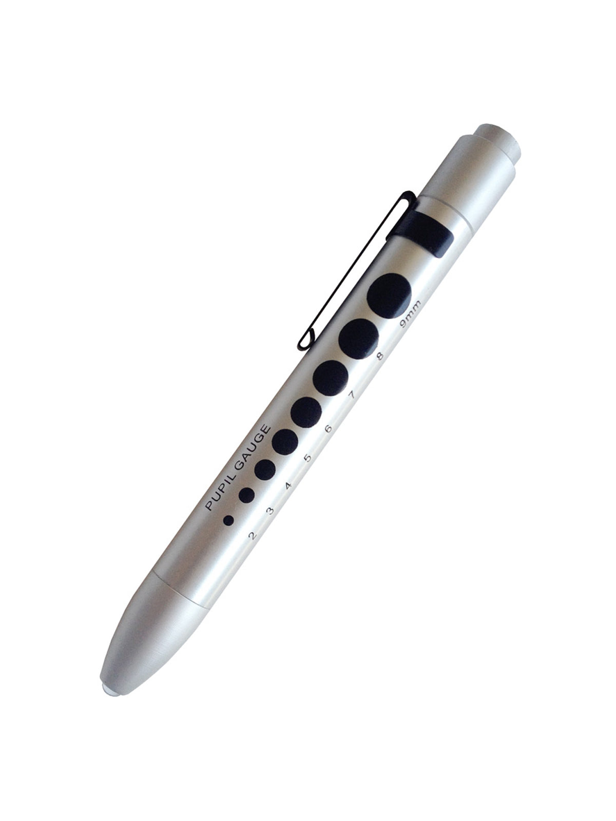 Soft Led Pupil Gauge Pen Light - 214 - Silver