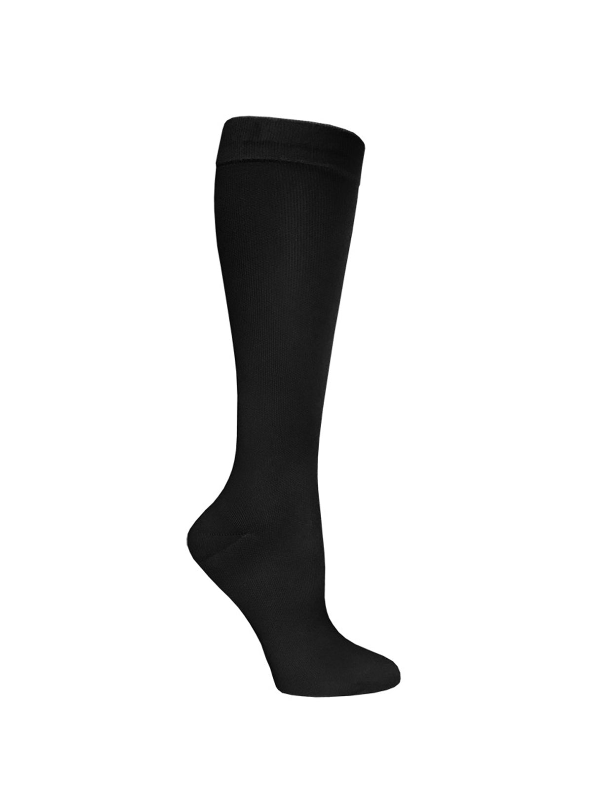 Unisex 12" Premium Knit Compression Socks - 386 - Black