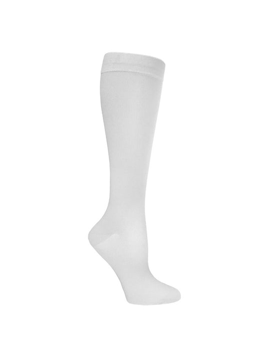 Unisex 12" Premium Knit Compression Socks - 386 - White