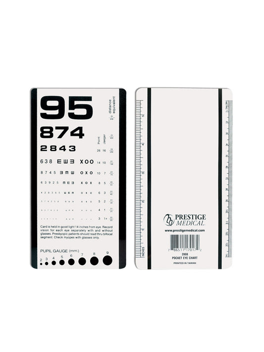 Pocket Eye Chart - 3908 - Standard