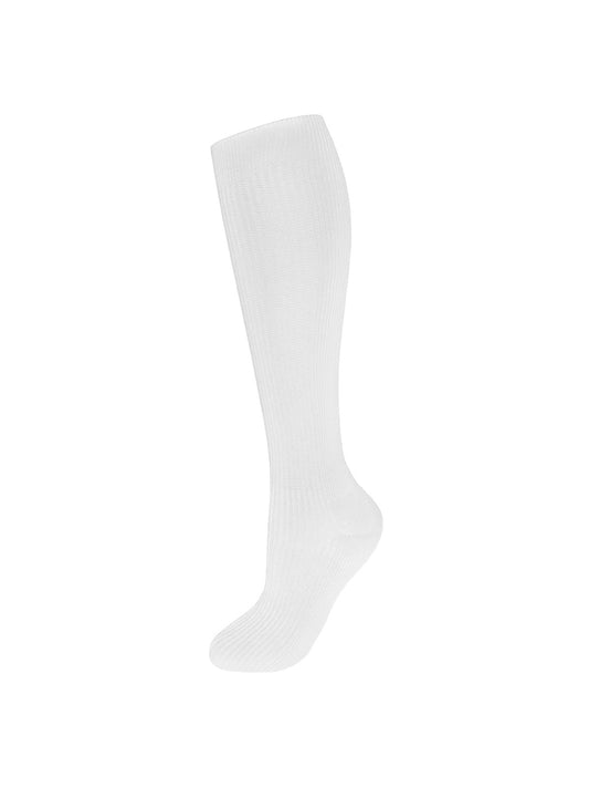 Unisex 12" Standard Compression Socks - 397 - White