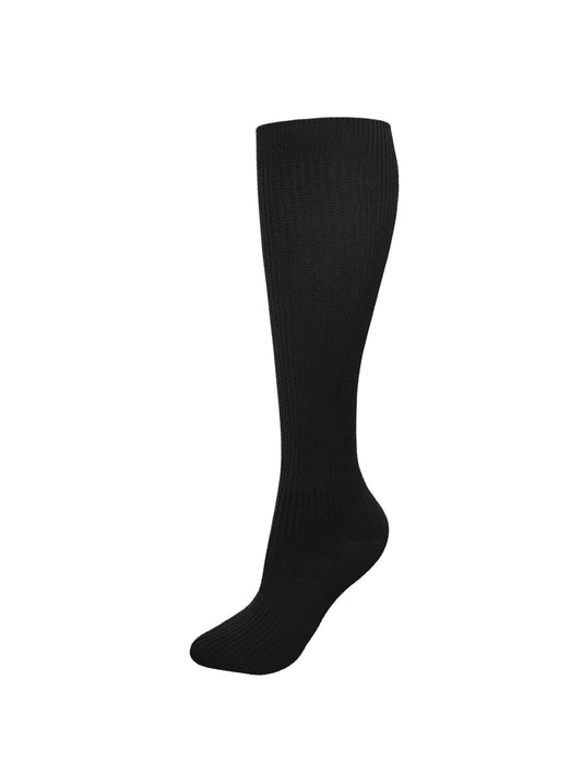 Unisex Large Calf Compression Socks - 399 - Black
