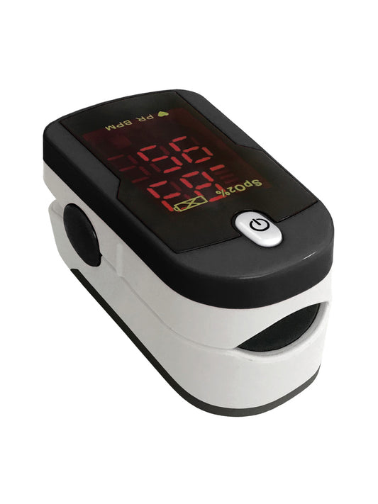 Deluxe Fingertip Pulse Oximeter - 459 - Black and White