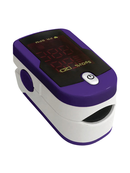 Deluxe Fingertip Pulse Oximeter - 459 - Purple and White