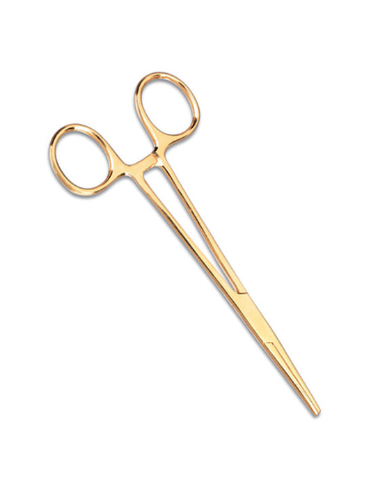 5.5" Gold Plated Kelly Forceps - 502 - Standard