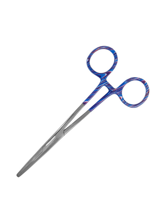 5.5" ColorMate™ Kelly Forceps - 504 - Candy Swirls Blue