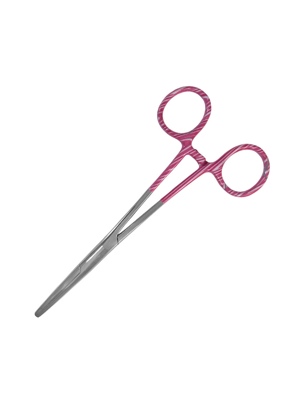 5.5" ColorMate™ Kelly Forceps - 504 - Candy Swirls Pink