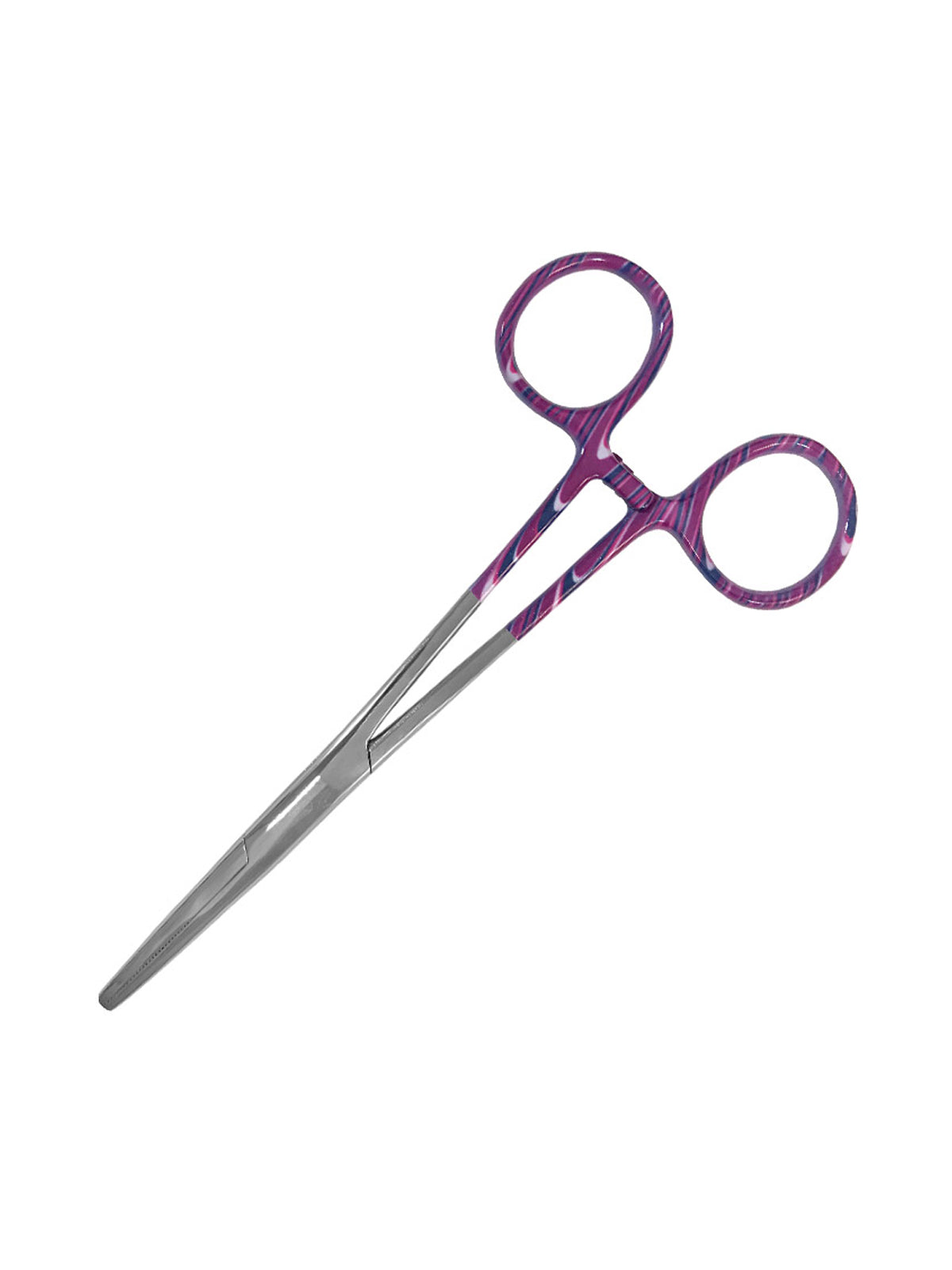 5.5" ColorMate™ Kelly Forceps - 504 - Candy Swirls Purple