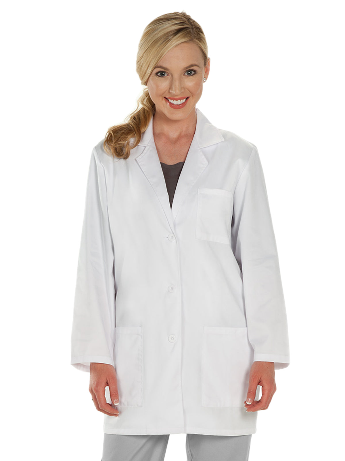 Women's Five-Pocket Consultation Lab Coat - 5740 - White