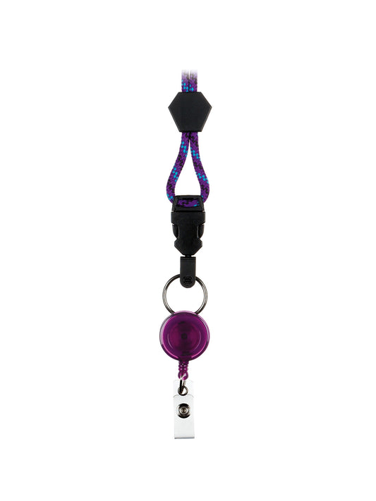 Retractable Neck Lanyard - 6053 - Purple