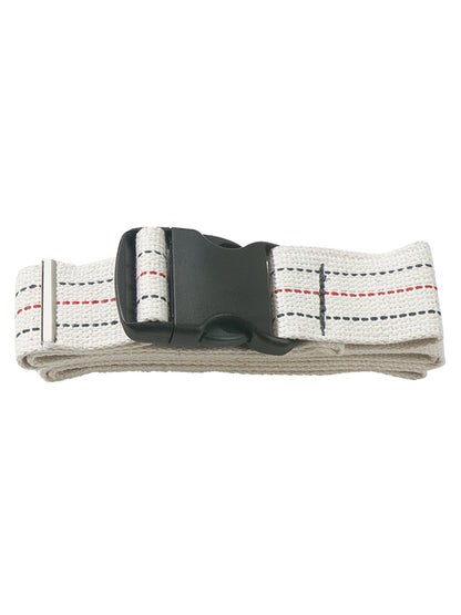 Cotton Gait Belt with Plastic Buckle - 620 - White