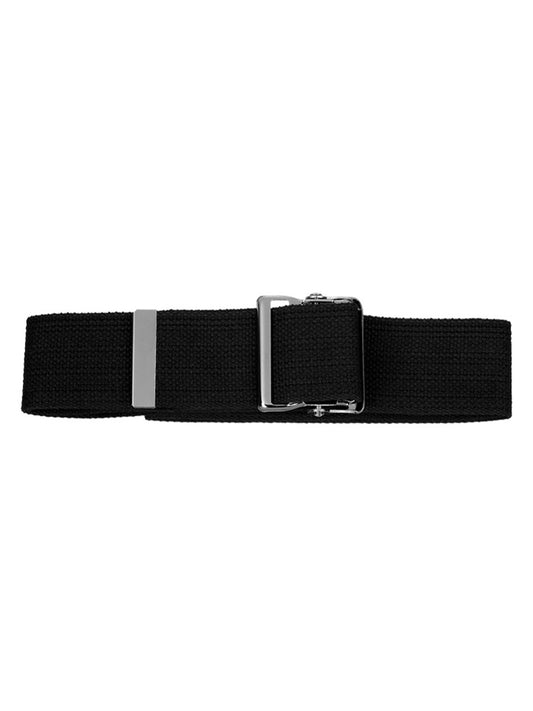 Cotton Gait Belt with Metal Buckle - 621 - Black