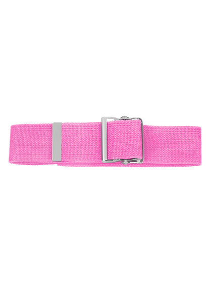 Cotton Gait Belt with Metal Buckle - 621 - Hot Pink