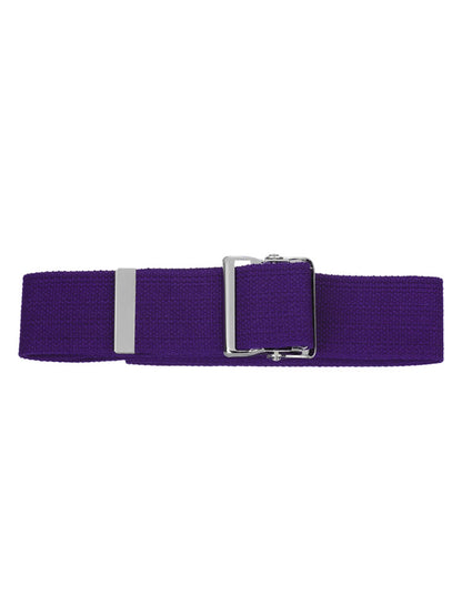 Cotton Gait Belt with Metal Buckle - 621 - Purple