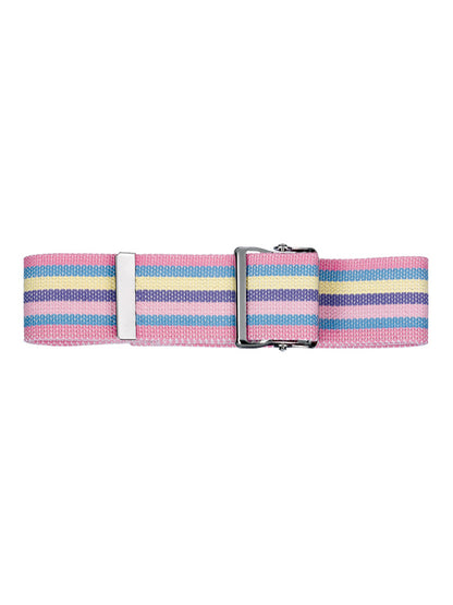 Cotton Gait Belt with Metal Buckle - 621 - Stripe Pattern A