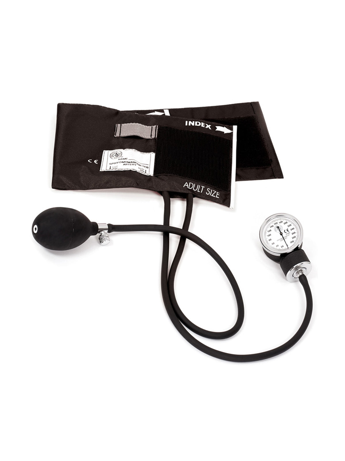 Premium Adult Aneroid Sphygmomanometer - 82 - Black