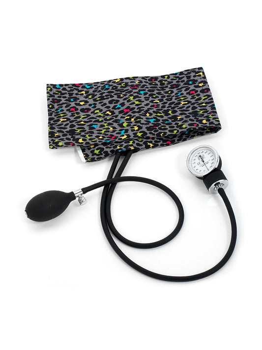 Premium Adult Aneroid Sphygmomanometer - 82 - Leopard Print Grey