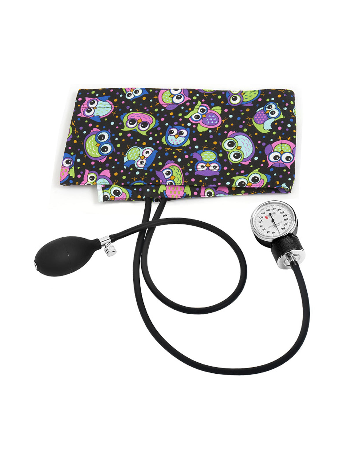 Premium Adult Aneroid Sphygmomanometer - 82 - Party Owls Black