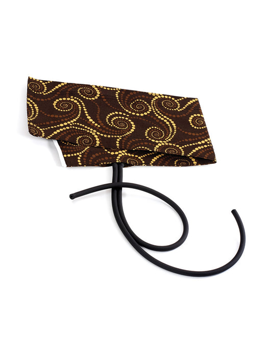 Adult Nylon Cuff and Bladder - 82CB - Chocolate Golden Swirls