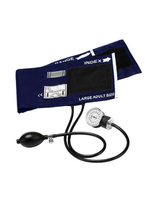 Premium Large Adult Aneroid Sphygmomanometer - 82OB - Navy