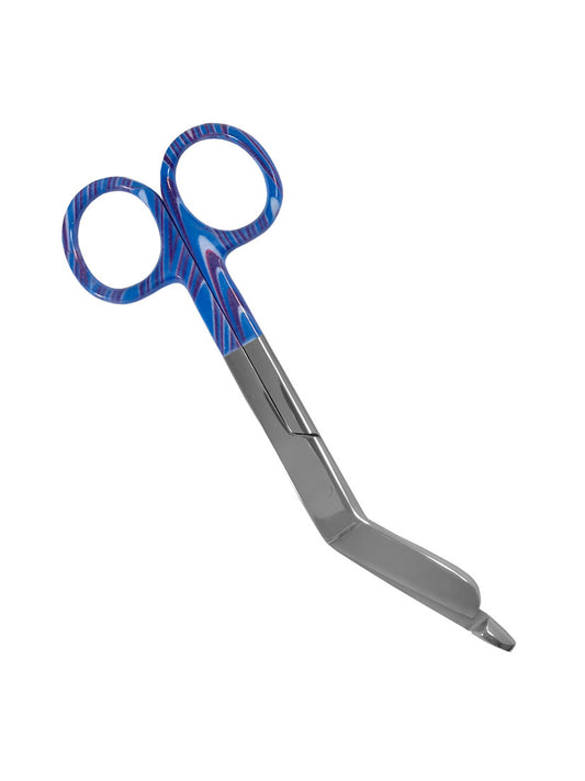5.5" ColorMate™ Lister Bandage Scissors - 875 - Candy Swirls Blue
