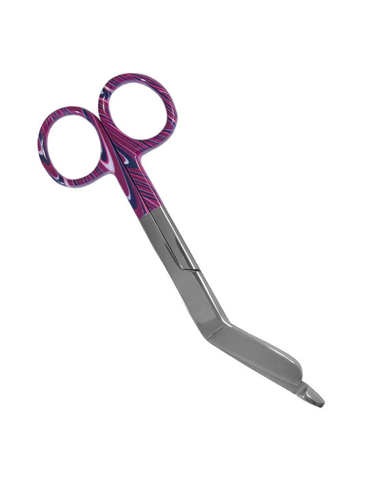 5.5" ColorMate™ Lister Bandage Scissors - 875 - Candy Swirls Purple