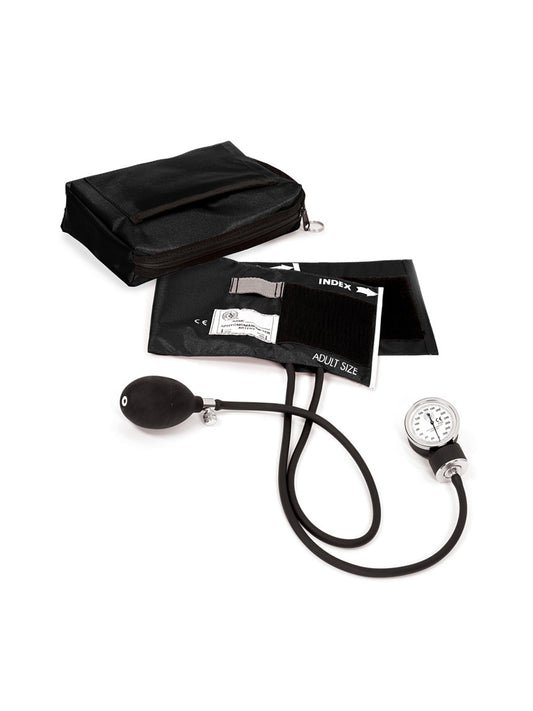 Premium Aneroid Sphygmomanometer & Carrying Case - 882 - Black