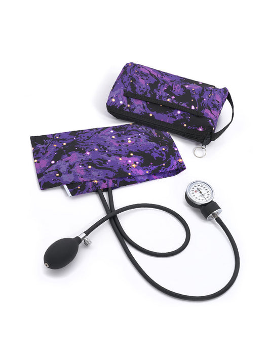 Premium Aneroid Sphygmomanometer & Carrying Case - 882 - Galaxy Purple