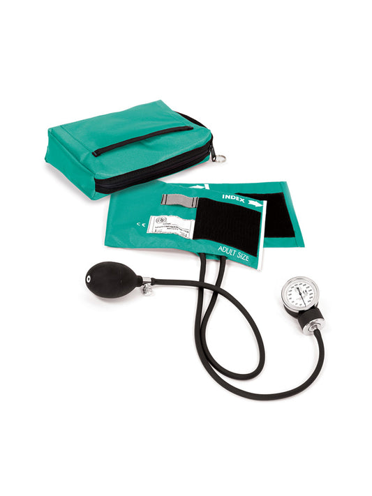 Premium Aneroid Sphygmomanometer & Carrying Case - 882 - Teal