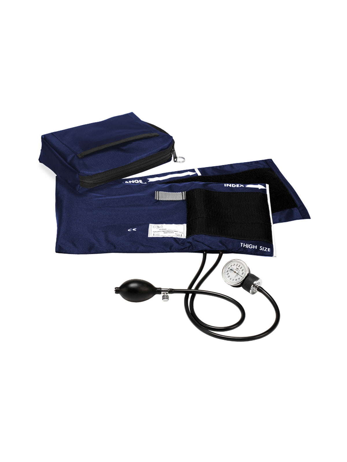 Premium X-Large Adult Aneroid Sphygmomanometer - 882TH - Navy