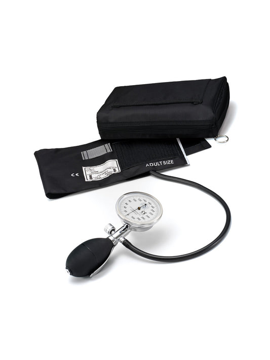 Single-Hand One Tube Aneroid Sphygmomanometer - 887 - Black