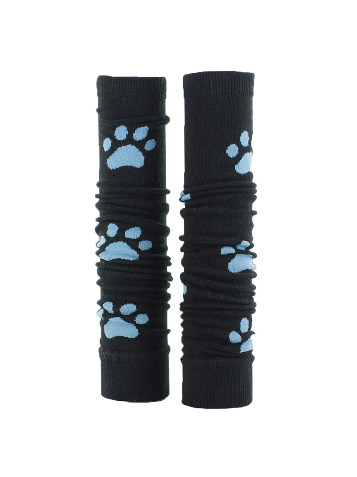 Unisex Medical Sleeves - MS - Black with Blue Paws