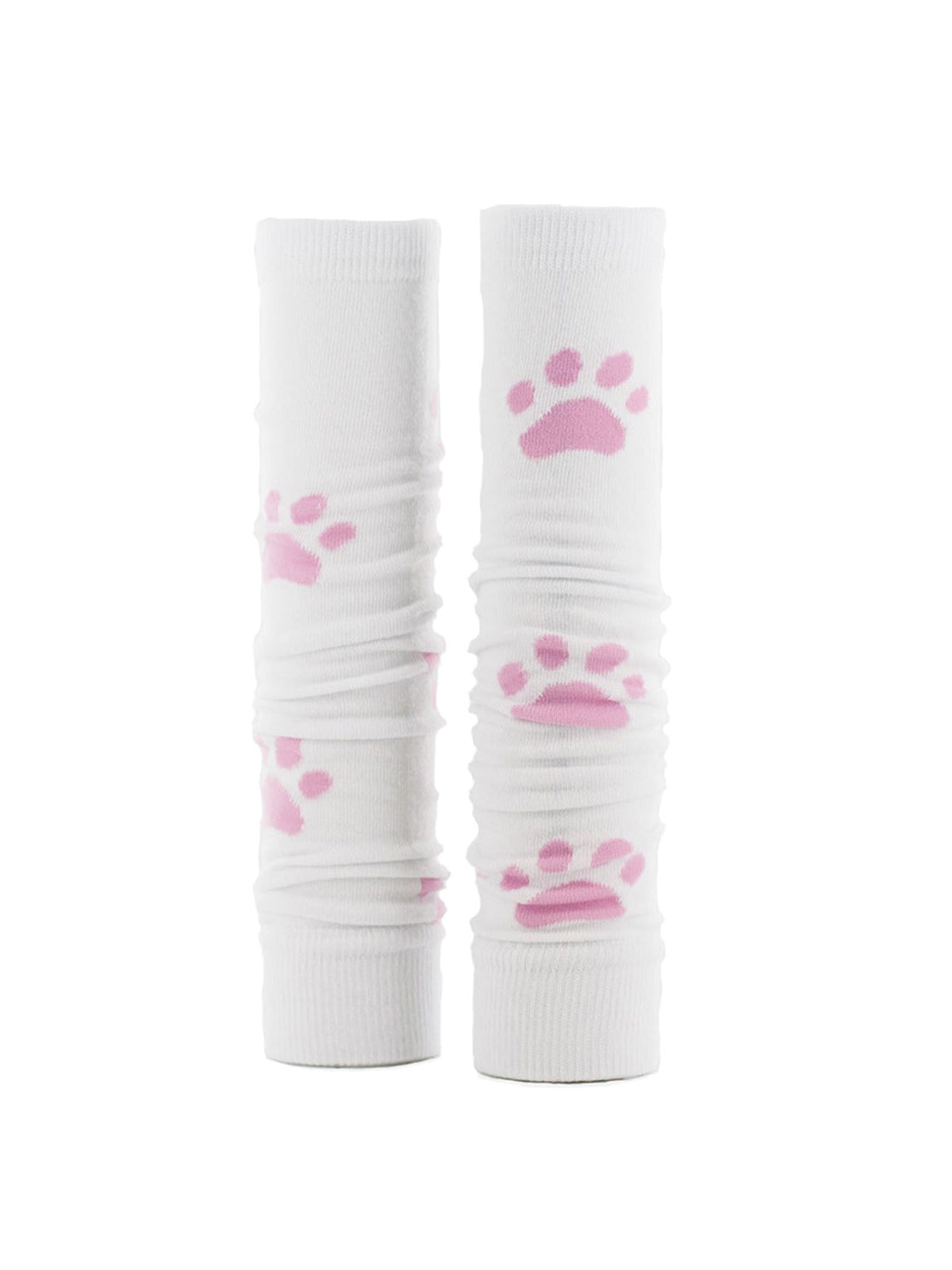 Unisex Medical Sleeves - MS - White with Pink Paws