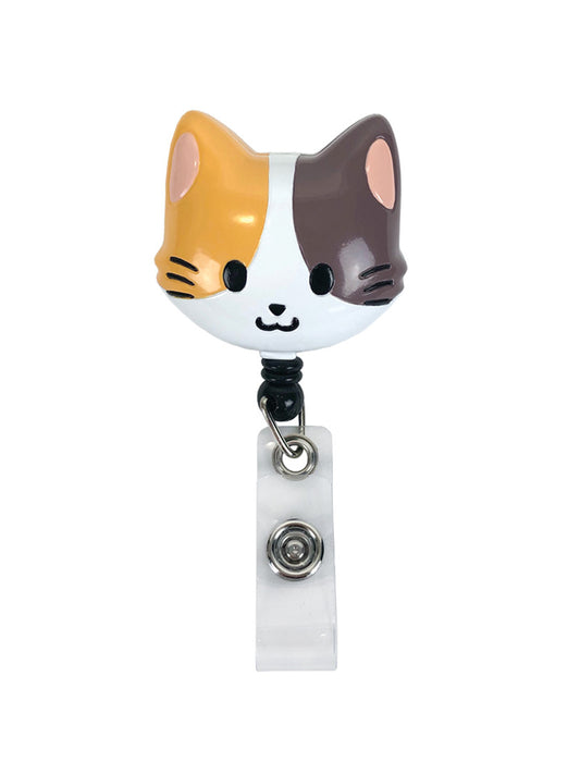 Deluxe Retracteze ID Holder - S14 - Pink Cat