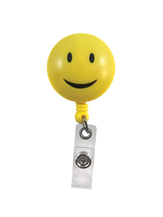 Deluxe Retracteze ID Holder - S14 - Smiley Face