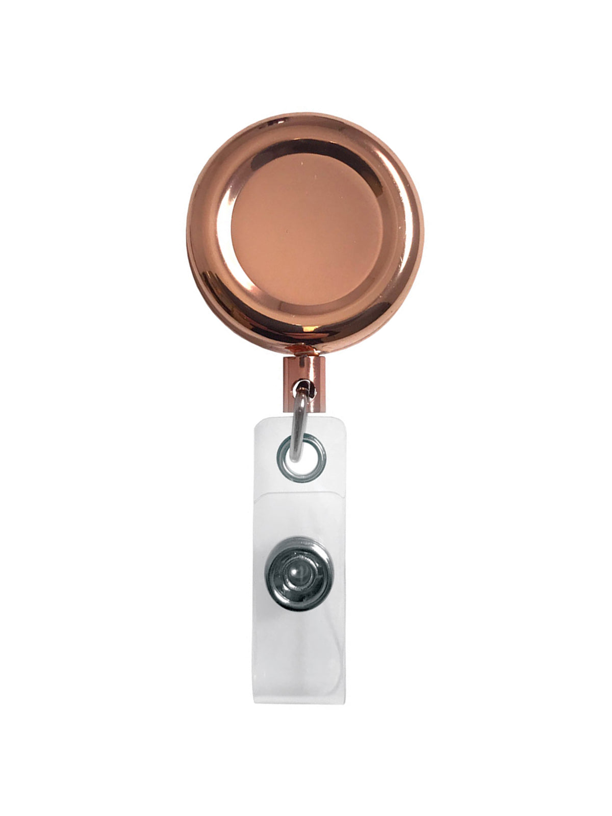 Premium Metal Retracteze ID Holder - S15 - Rose Gold