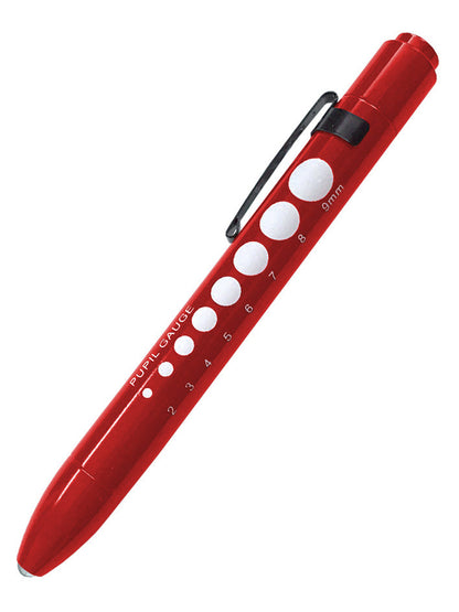 Soft LED Pupil Gauge Penlight - S214 - Red