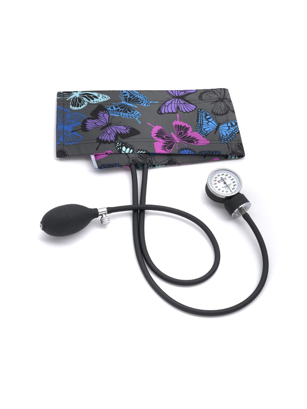 Premium Aneroid Sphygmomanometer (Supernova) - S82 - Butterflies Grey