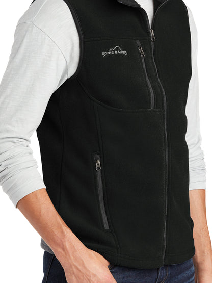 Men's Fleece Vest - EB204 - Black