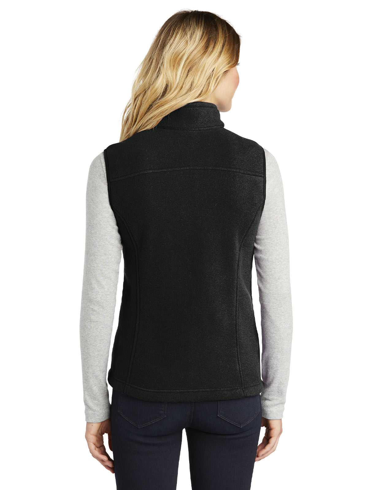 Women's Fleece Vest - EB205 - Black