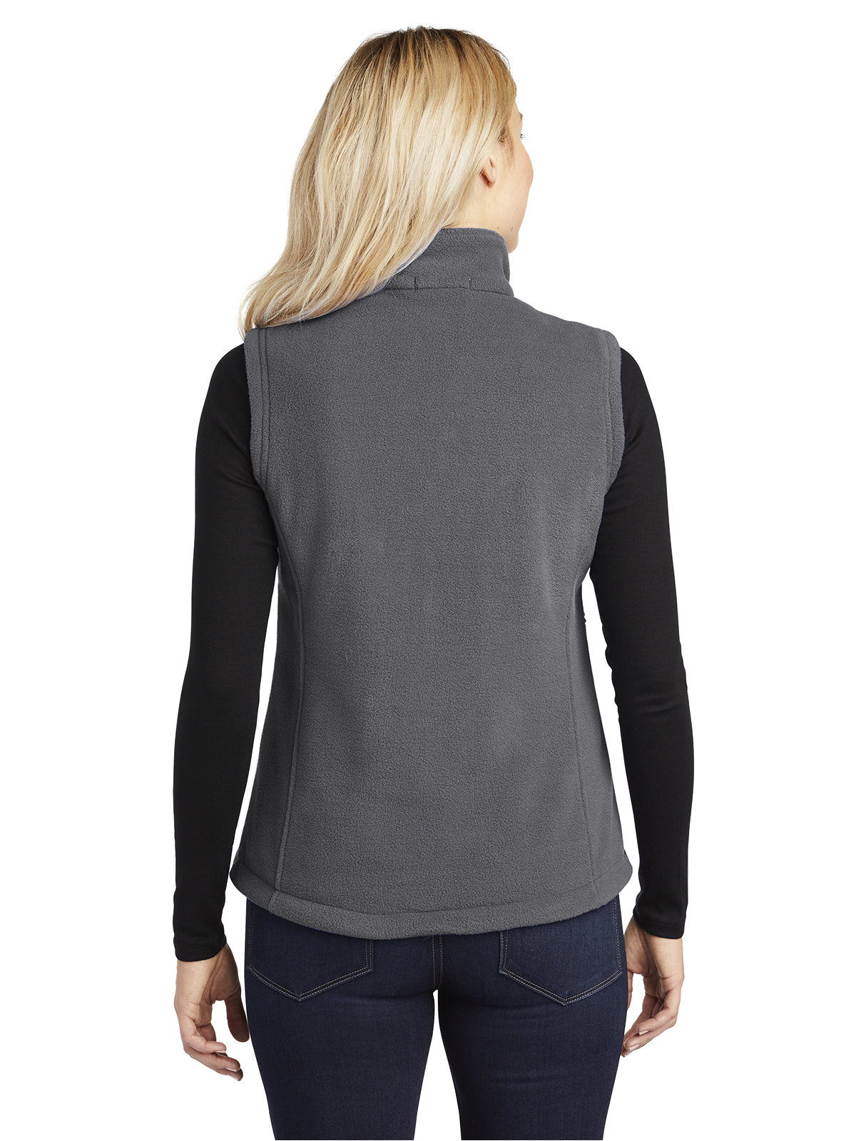 Ladies Fleece Vest - L219 - Iron Grey