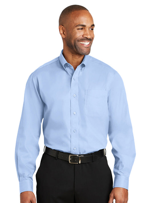 Men's Dobby Non-Iron Button-Down Shirt - RH60 - Light Blue