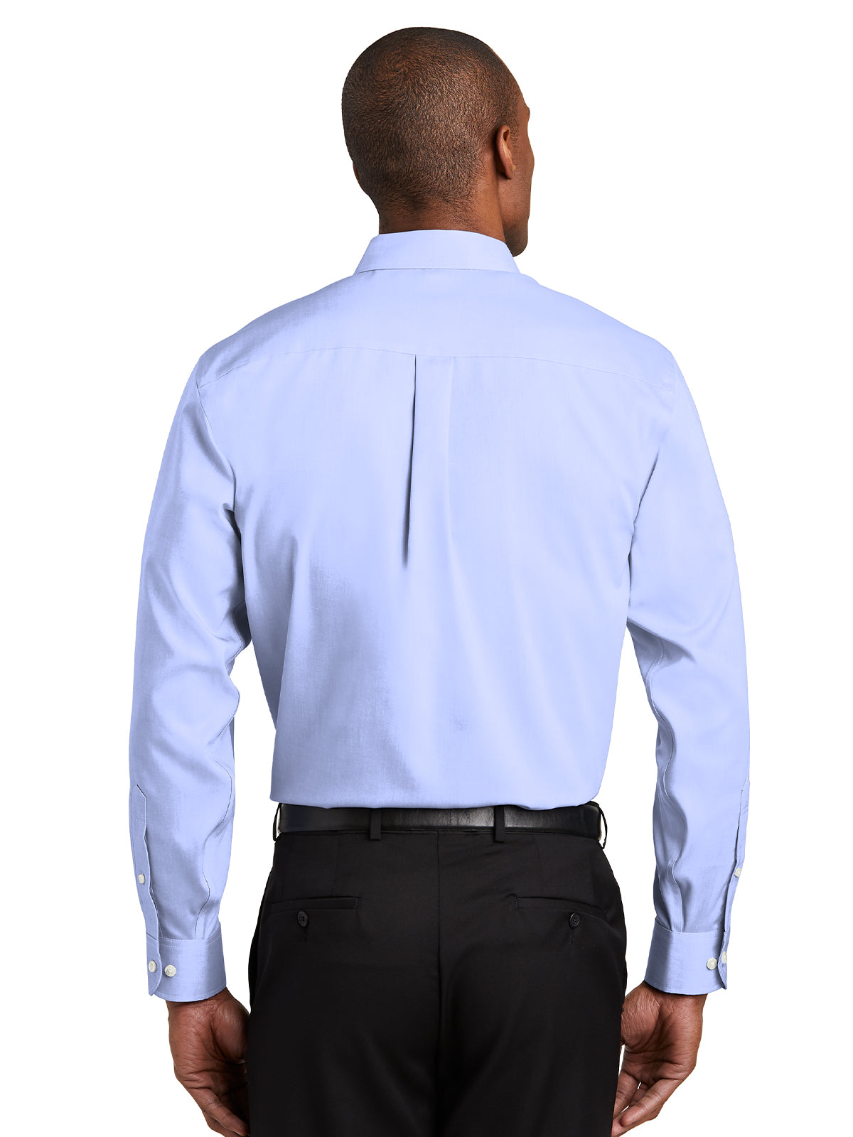Tall Pinpoint Oxford Non-Iron Shirt - TLRH240 - Blue